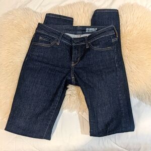 Uniqlo skinny jeans denim dark wash size 24